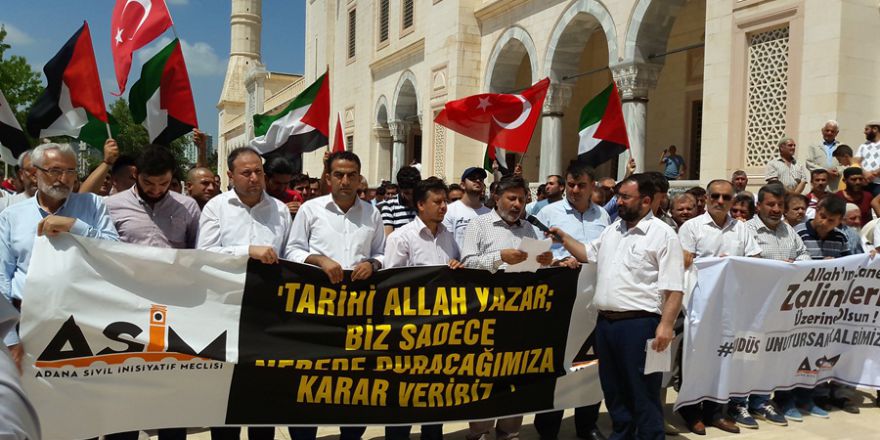 Adanalılar "Mescidi Aksa" için Merkez Camiinde Toplandı..