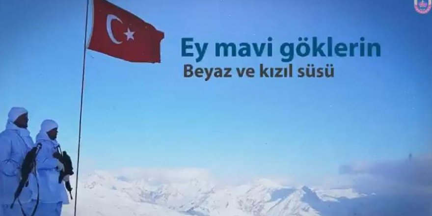 Jandarmadan 'Bayrak Şiiri' paylaşımı