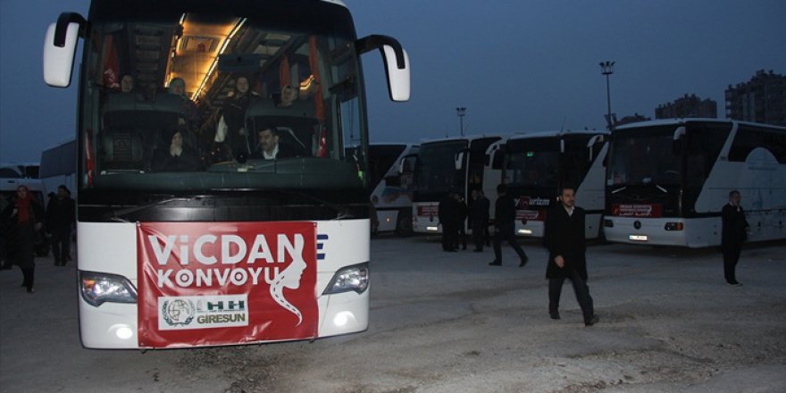 "Vicdan Konvoyu" Adana'dan yola çıktı