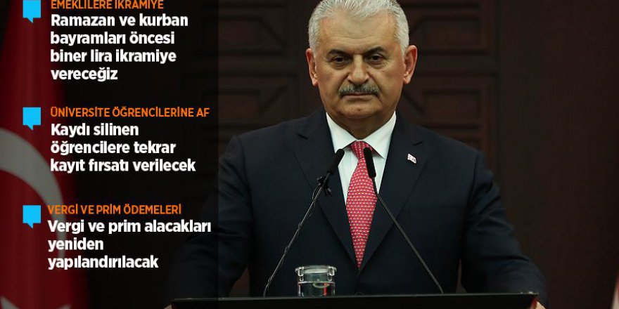 Başbakan Yıldırım'dan vatandaşlara müjde