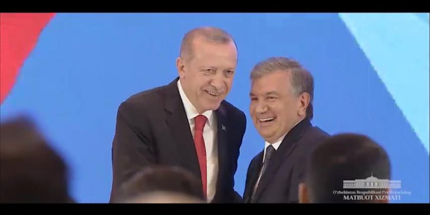 Özbekistan Cumhurbaşkanlığından Erdoğan ziyareti klibi